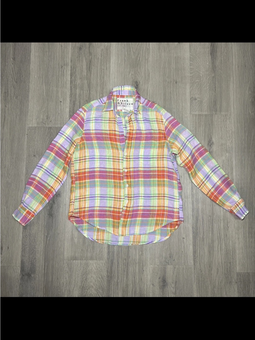 Frank & Eileen Multicolor Plaid Button-Up Shirt - Pastel Rainbow